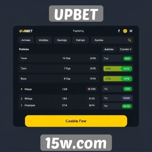 Análise da interface do usuário no site UPBET